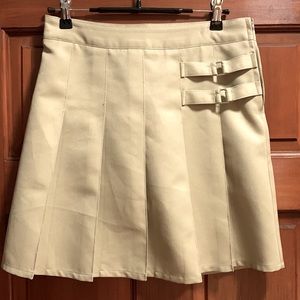 French toast skort , khaki color,kids 12, length 17, waist 14 across